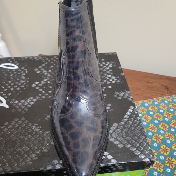 Sam Edelman Winona Rain Bootie, Leopshiny - Picture 2 of 3